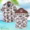 Vauxhall Brown Coconut Tree Pattern 3D Hawaiian Shirt And Shorts Product Photo 2