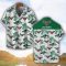 Victory Motorcycles Green Coconut Pattern Combo 3D Hawaiian Shirt And Shorts Product Photo 2