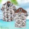 Volvo Brown Coconut Tree Pattern 3D Hawaiian Shirt And Shorts Product Photo 2