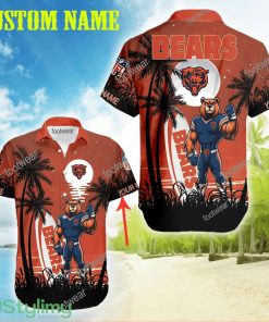 Chicago Bears Mascot Tree Paradise AOP Hawaiian Shirt Men And Women Gift Custom Name - Chicago Bears Mascot Tree Paradise AOP Hawaiian Shirt Men And Women Gift Custom Name