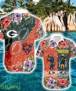 Chicago Bears VS Green Bay Packers Luau New Beach Hawaiian Shirt Gift For Fans - Chicago Bears VS Green Bay Packers Luau New Beach Hawaiian Shirt Gift For Fans